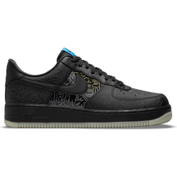 Homme Chaussures - Nike Air Force 1 Low Space Jam - Black-Black-Lt Blue Fury