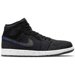 Men Shoes - Jordan 1 Mid - Black-Multi-Racer Blue