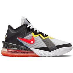 Men Shoes - Nike LeBron 18 Low Space Jam - White-Brt Crimson-Black