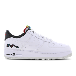 Men Shoes - Nike Air Force 1 Low Peace Love Swoosh - White-White-University Red