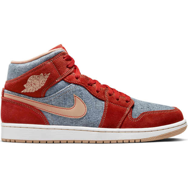 Air Jordan 1 Mid SE Shoes - Red - DM4352-600