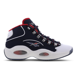 Men Shoes - Reebok Question Mid Iverson Four - Vector Navy-Ftwr White-Vector Red