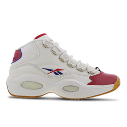 Men Shoes - Reebok Question Mid - Chalk-Vector Red-Vector Blue