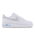 Nike Air Force 1 - Men Shoes White-Mtlc Silver-Laser Blue | 