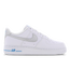 Nike Air Force 1 - Men Shoes White-Mtlc Silver-Laser Blue