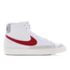 Nike Blazer Mid - Men Shoes White-Gym Red-Lt Smoke Grey