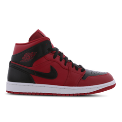 Men Shoes - Jordan 1 Mid - Gym Red-Black-Black