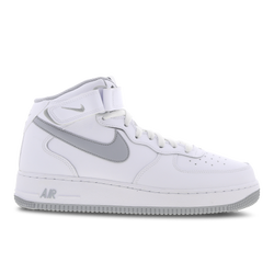 Homme Chaussures - Nike Air Force 1 Mid - White-Wolf Grey-White