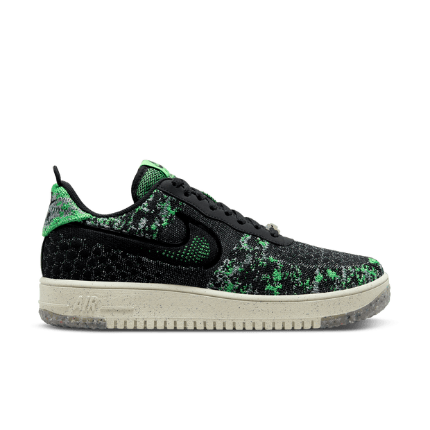 Nike Air Force 1 Low Crater Flyknit Black Volt - DM0590-002