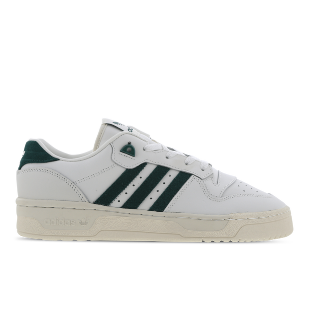 Adidas Men's Rivalry Low Sneakers in White Tint/Team Dark Green - FZ6335