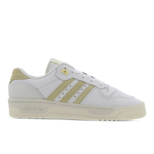 Adidas Men's Rivalry Low Sneakers in White Tint/Easy Yellow - IE4299