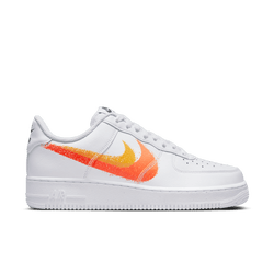 Homme Chaussures - Nike Air Force 1 Low - White-Safety Orange-University Gold