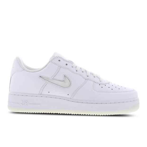 Nike Air Force 1 Low '07 Retro Color of the Month Jewel Swoosh Triple White - FN5924-100