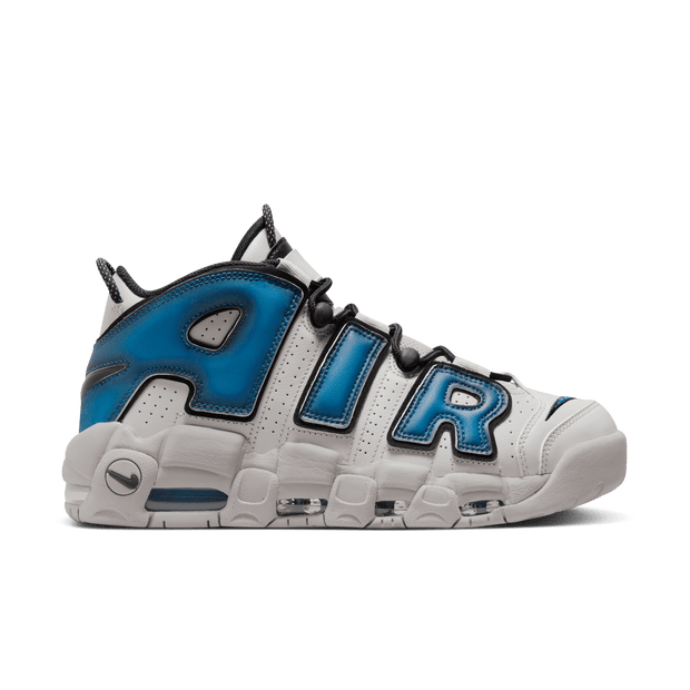 nike AIR MORE UPTEMPO '96, LT IRON ORE/INDUSTRIAL Blau-Schwarz-Weiß - FD5573-001