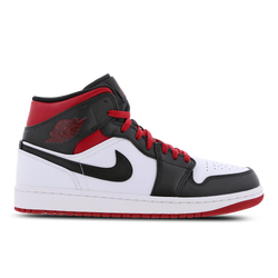 Uomo Scarpe - Jordan 1 Mid - White-Gym Red-Black