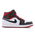 Jordan 1 Mid - Men Shoes White-Gym Red-Black