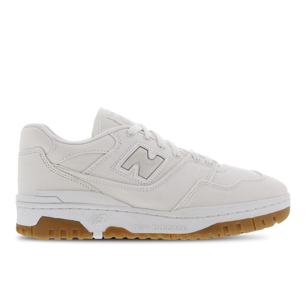New Balance Unisex 550 in White/Beige Canvas - BB550CVA