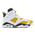 Jordan Retro 6 - Homme Chaussures White-Yellow Ochre-Black