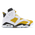 Jordan Retro 6 - Uomo Scarpe White-Yellow Ochre-Black