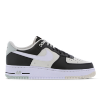 Silver and black hot sale air force ones