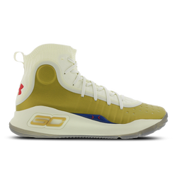 Heren Schoenen - Under Armour Curry 4 - Lemon Ice-Metallic Gold-Red