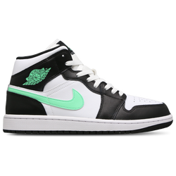 Men Shoes - Jordan 1 Mid - White-Green Glow-Black