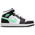 Jordan 1 Mid - Men Shoes White-Green Glow-Black