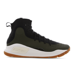 Hombre Zapatillas - Under Armour Curry 4 - Black-Rifle Green-White