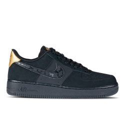 Men Shoes - Nike Air Force 1 - Black-Black-Gold