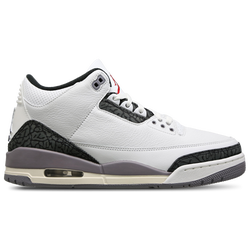 Men Shoes - Jordan 3 Retro - Summit White-Fire Red-Cement Grey