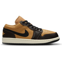 Men Shoes - Jordan 1 Low - Flax-Black-Baroque Brown