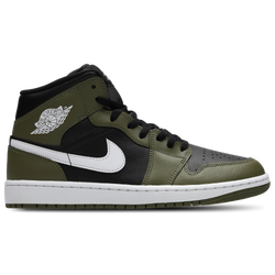 Hombre Zapatillas - Jordan Aj1 - Black-White-Med Olive