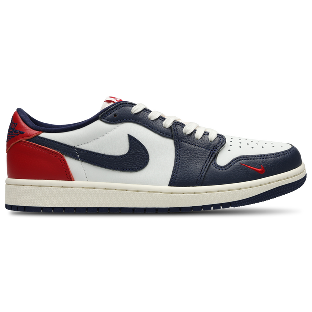 Air Jordan 1 Retro Low Summit White/Gym Red-Midnight Navy - HQ2993-100