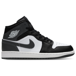 Men Shoes - Jordan 1 Mid - Black-Iron Grey-White