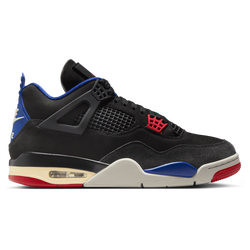 Men Shoes - Jordan Retro 4 Rare Air - Black-Fire Red-Deep Royal Blue