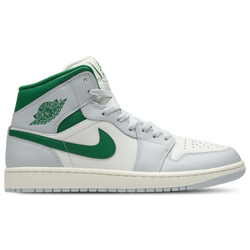 Men Shoes - Jordan 1 Mid - Summit White-Pine Green-Pure P