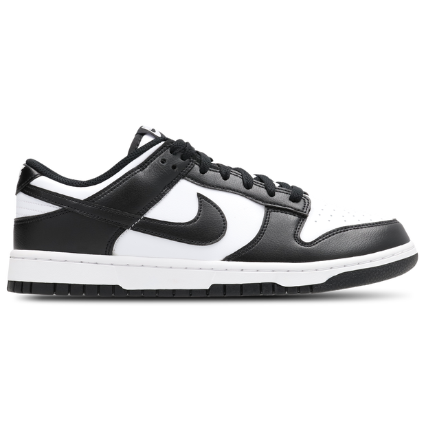 Nike Dunk Low, Men's White Leather Court  Shoes,  Size 7.5