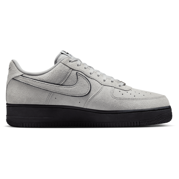 Nike Air Force 1 Low '07 LV8 Light Smoke Grey Suede Black - HQ1966-001