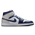 Jordan Aj1 Mid - Herren Schuhe White-Midnight Navy-Neutral Gr