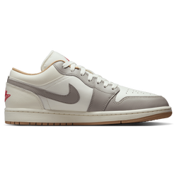 Men Shoes - Jordan Air Jordan 1 Low - Sail-Fire Red-College Grey