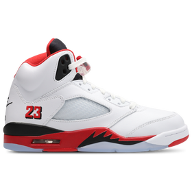 AJ5 Retro - Men - White / Fire Red / Black