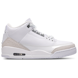 Men Shoes - Jordan 3 Retro - White-Metallic Silver-White