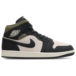 Men Shoes - Jordan AJ1 Mid - Lt Orewood Brn-Off Noir