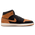 Jordan AJ1 Mid - Men Shoes Black-Flax-Varsity Red