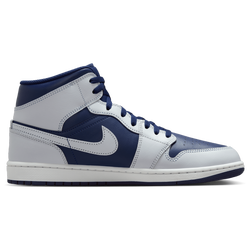 Homme Chaussures - Jordan AJ1 Mid - Blue Void-Pure Platinum-Summit