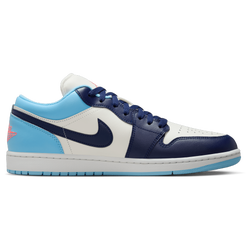 Men Shoes - Jordan Air Jordan 1 Low - Sail-Blue Void-Blue Chill