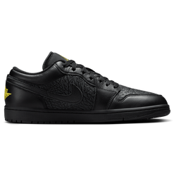 Men Shoes - Jordan Air Jordan 1 Low - Black-Tour Yellow
