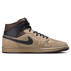 Homme Chaussures - Jordan 1 Mid - Khaki-Baroque Brown