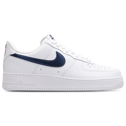 Hombre Zapatillas - Nike Air Force 1 Low - White-Mtlc Gold-Midnight Navy
