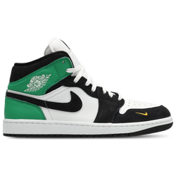 Herren Schuhe - Jordan AJ1 Mid - Summit White-Black-Lucky Green